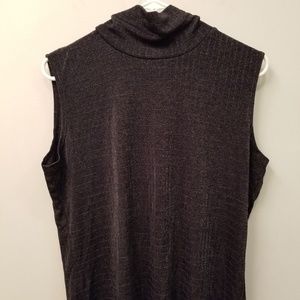 Very-Cute-Grey-High-Collar-Sleeveless-Blouse